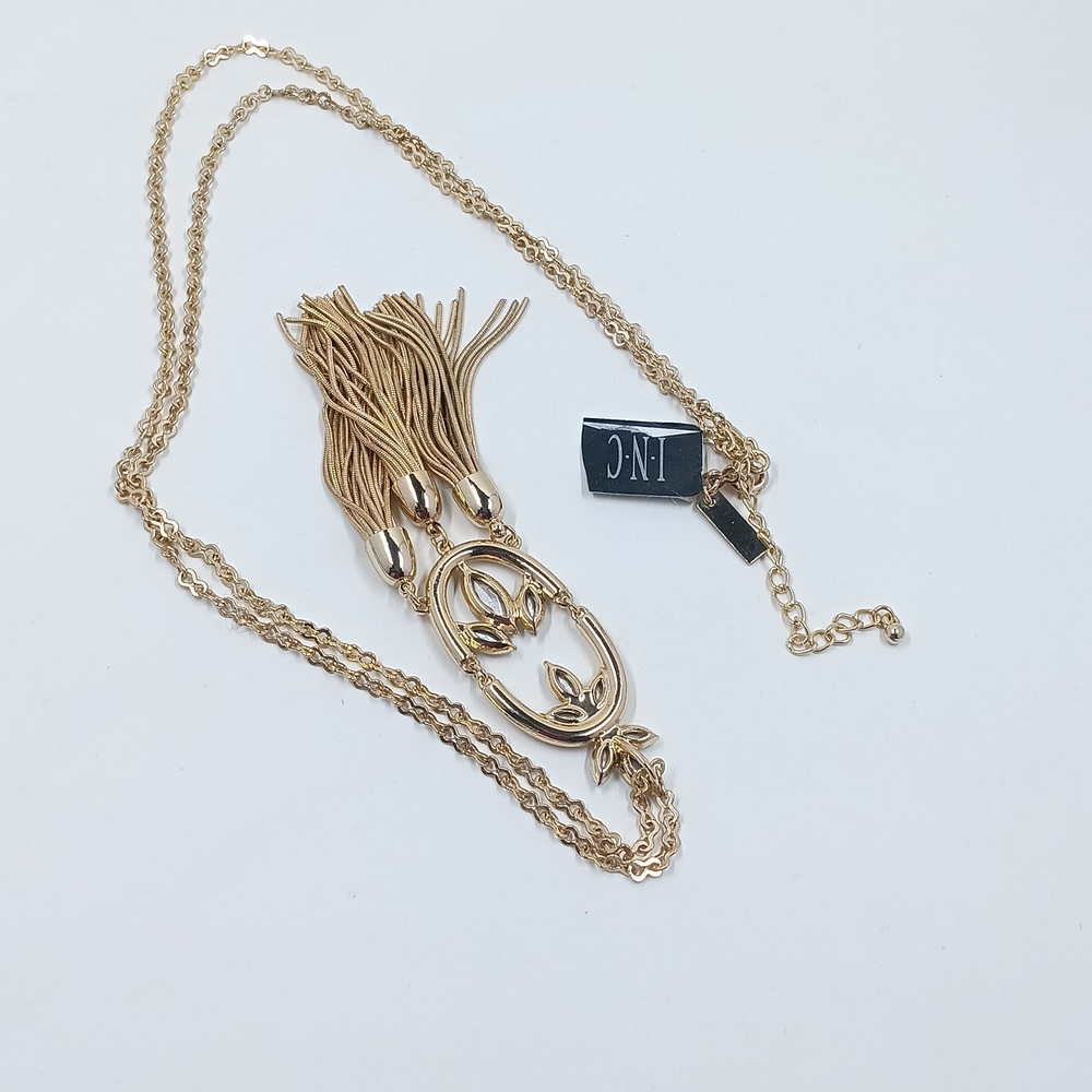INC International Concepts Gold-Tone Tassel Necklace